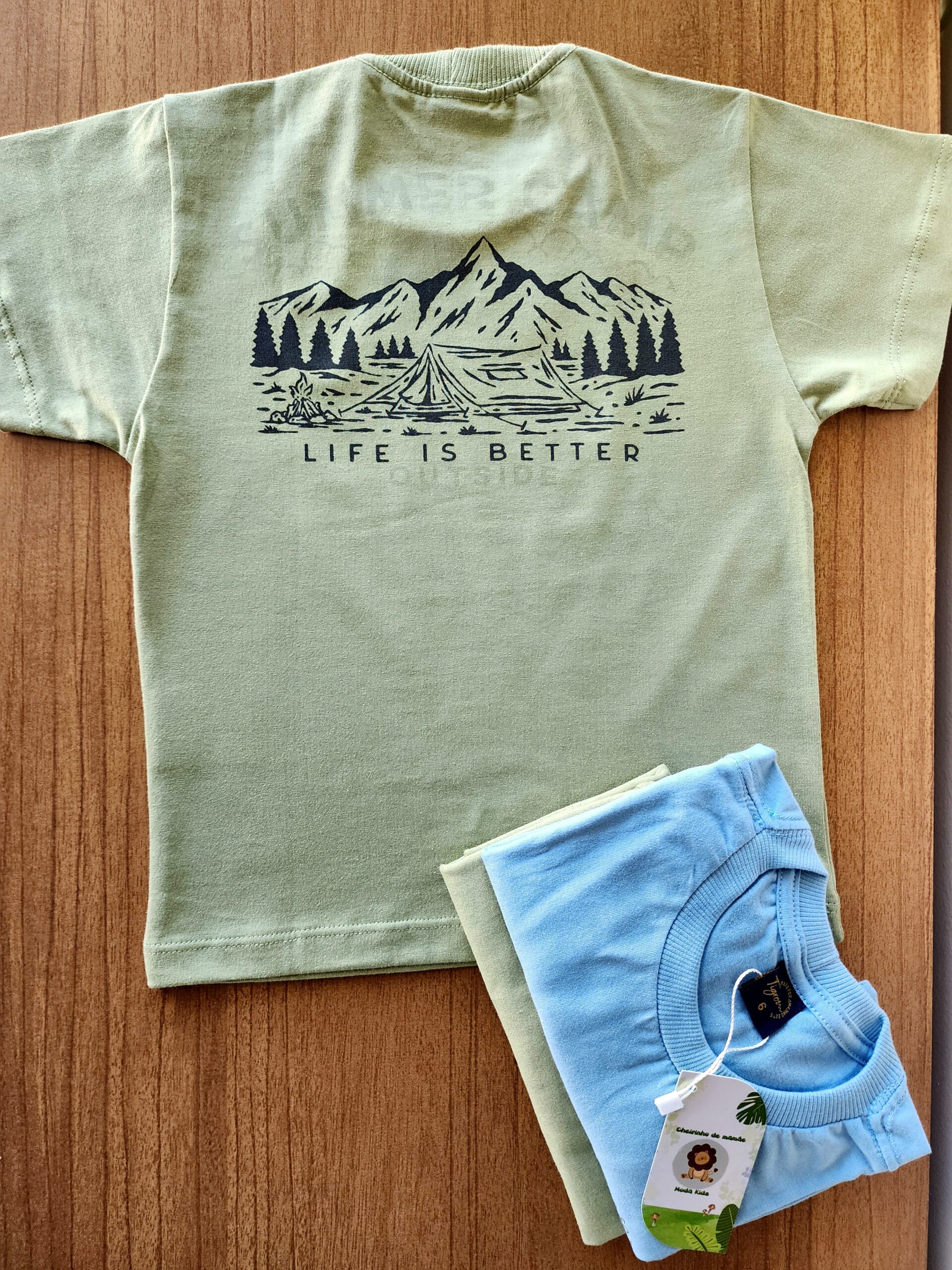 Camisas malha com estampa nas costas - Imagem 2