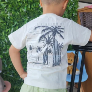 Camisas malha com estampa nas costas